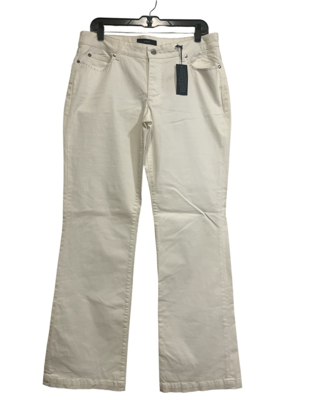 White House Black Market Noir White Jeans Size 12